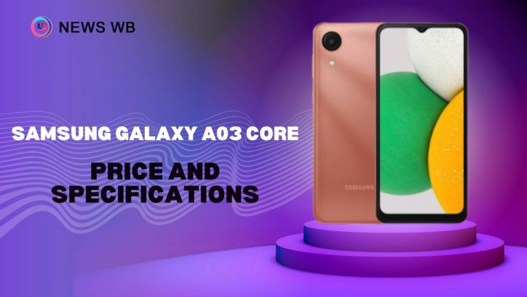 Samsung Galaxy A03 Core Price and Specifications