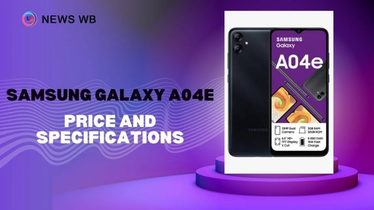 Samsung Galaxy A04e Price and Specifications