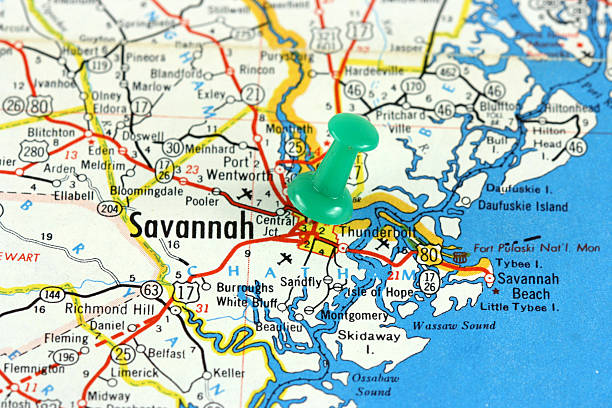 Savannah, Georgia Map