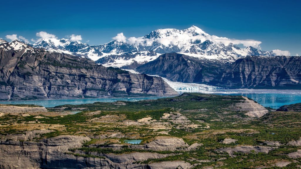 Views of the Wrangell Mountains