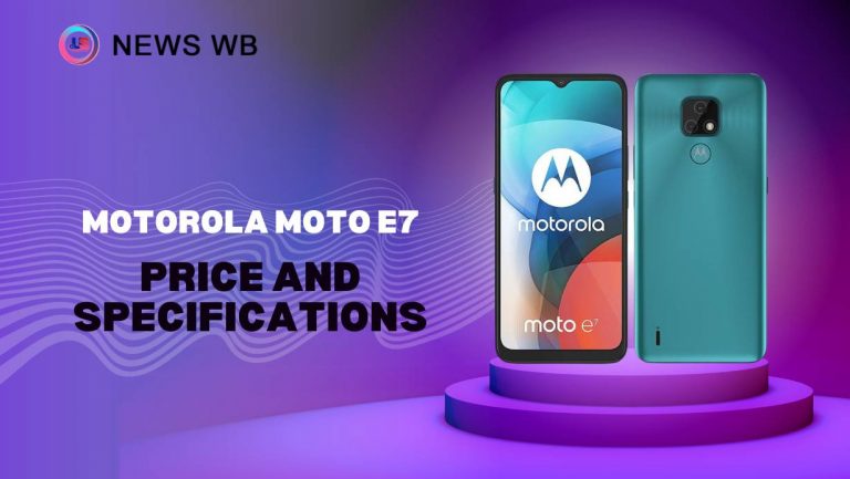 Motorola Moto E7 Price and Specifications