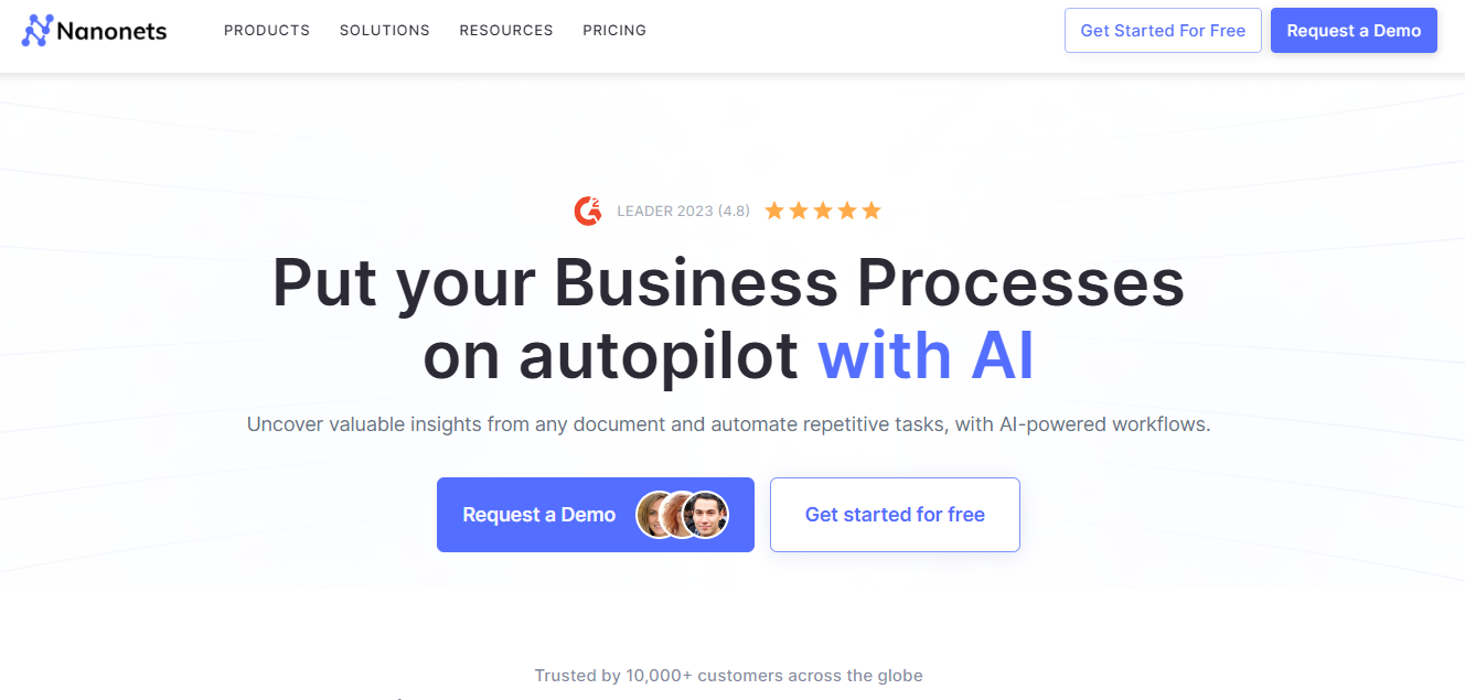 Nanonets AI: Intelligent Automation AI for Business Processes