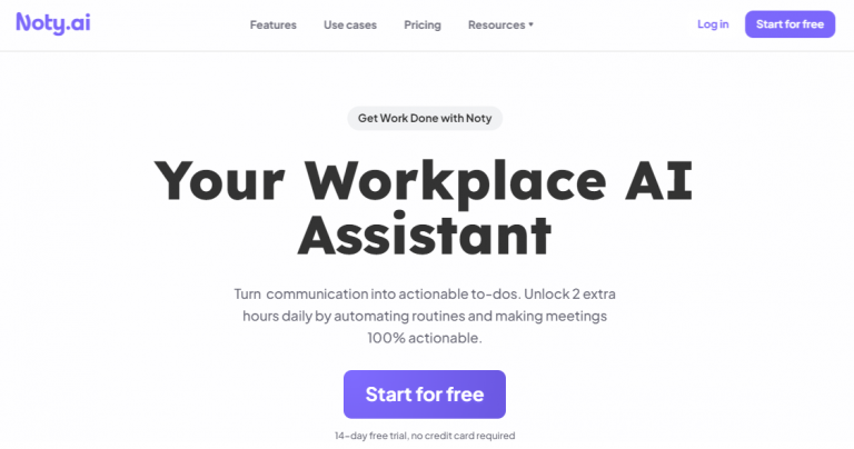 Noty.Ai: Your Workplace AI Assistant