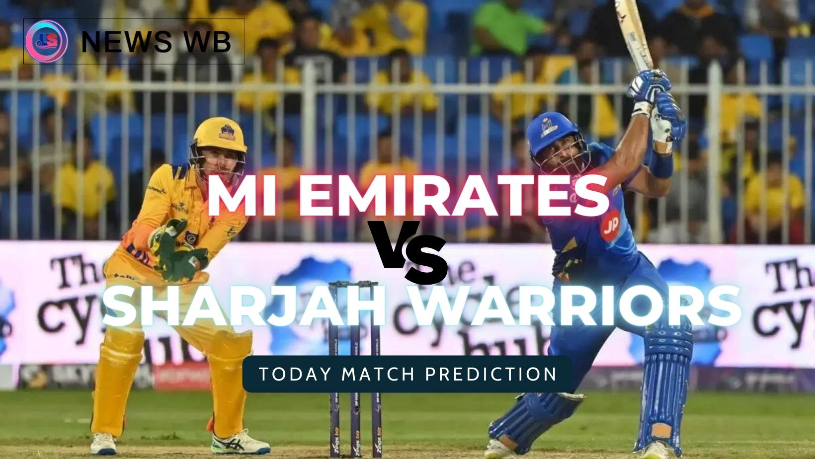 Today Match Prediction: MIE vs SW Dream11 Team, MI Emirates vs Sharjah Warriors 18th Match , Who Will Win?