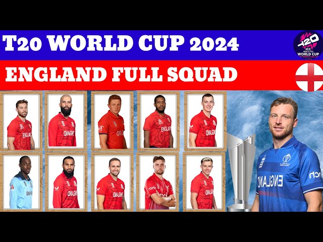 Defending champions England name T20 World Cup squad